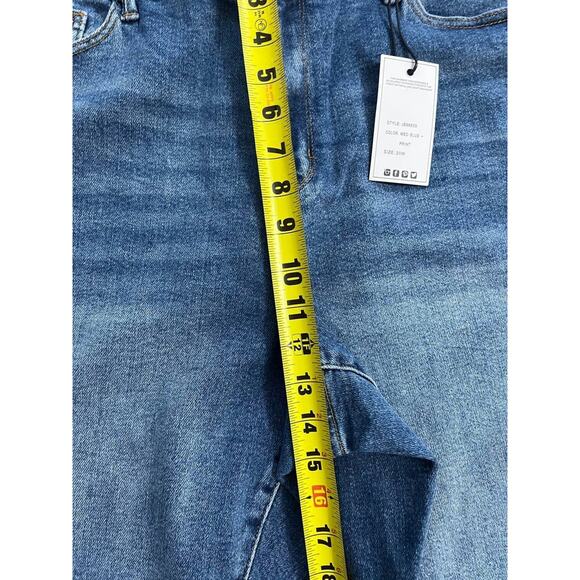 Judy Blue Freedom Y2K Rings Flare Jeans – Ivory Gem 20W A001880 - Picture 9 of 10